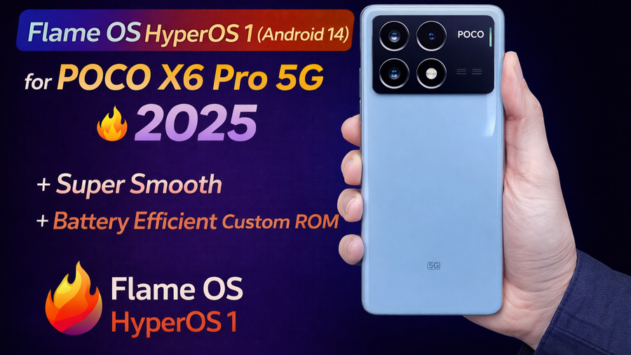 Flame OS HyperOS 1 for Poco X6 Pro 5G